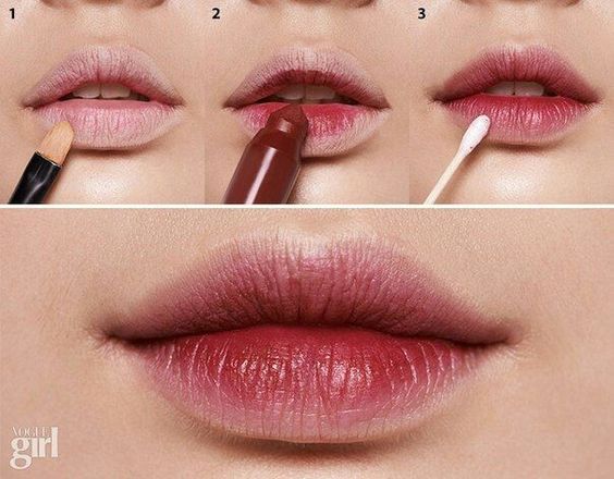 Blurred lips