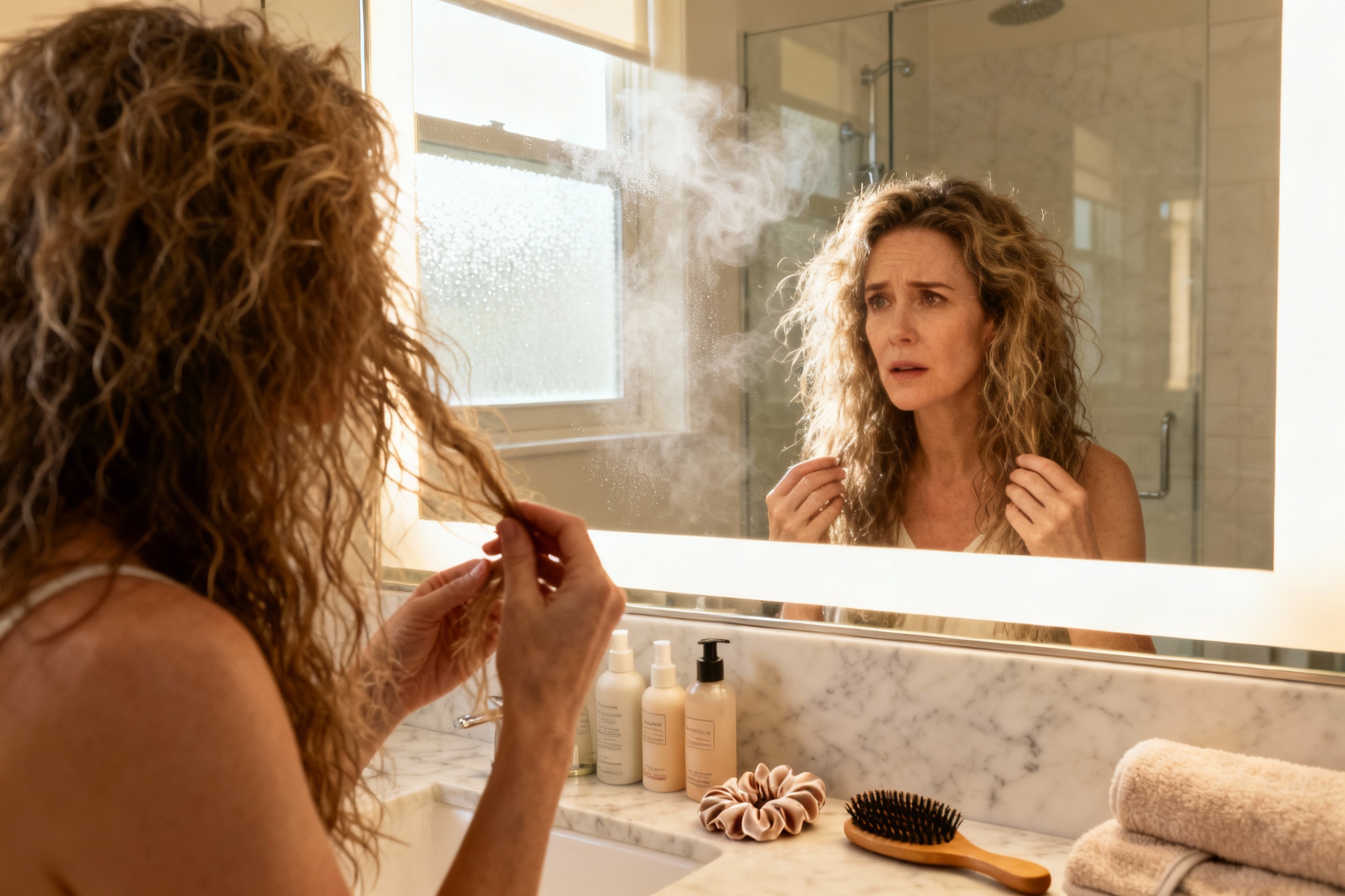 Cheveux mousseux : 10 solutions pour dompter les frisottis