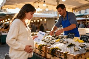 Illustration : Huîtres et grossesse : peut-on en consommer sans risque ?