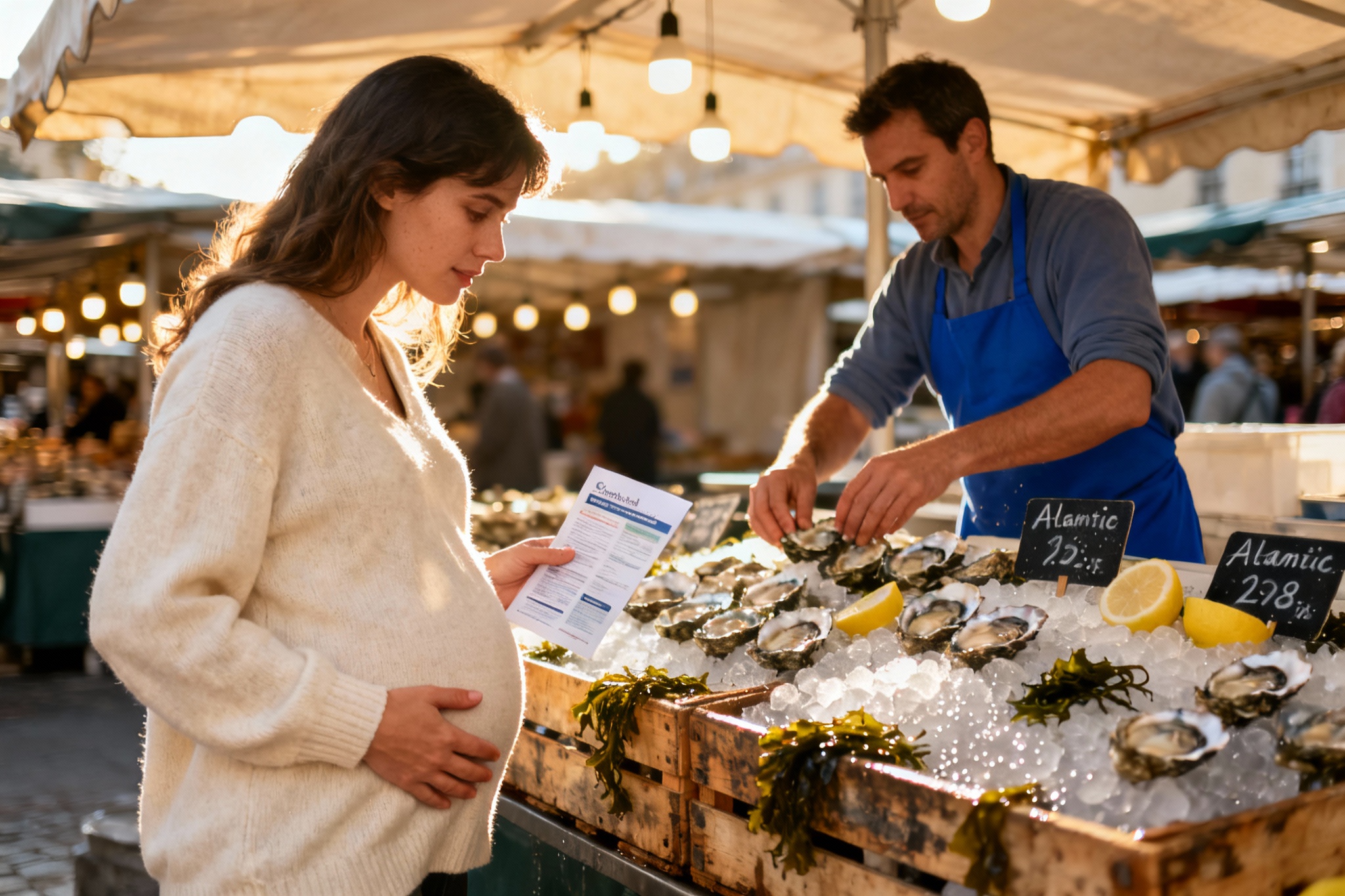 Huitres enceinte : peut-on en consommer sans risque ?