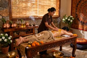 Illustration : Massages ayurvédiques : 3 rituels bien-être à adopter