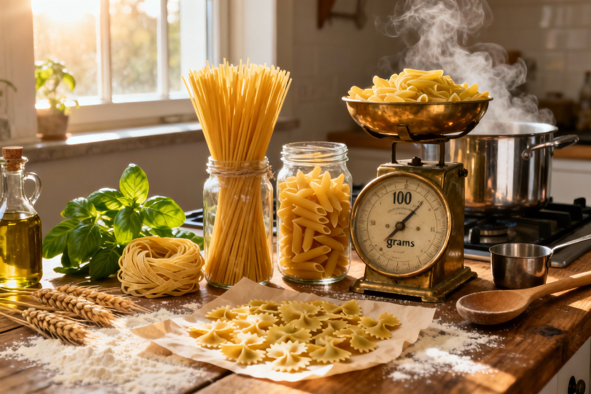 Combien de grammes de pâtes par personne ?