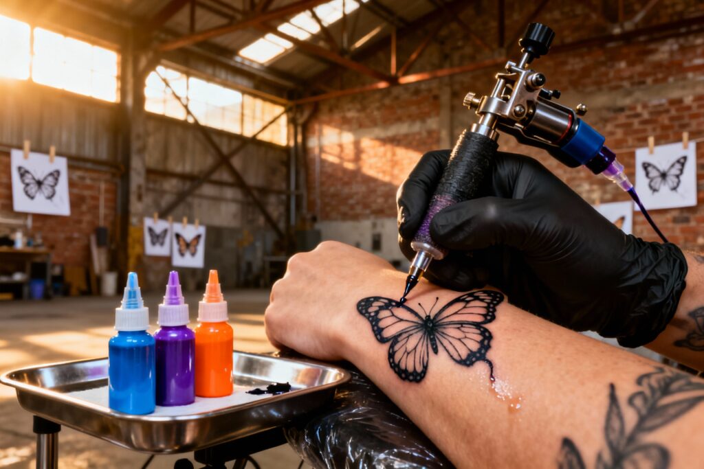 Illustration : Tatouage papillon : signification, symbolisme et messages