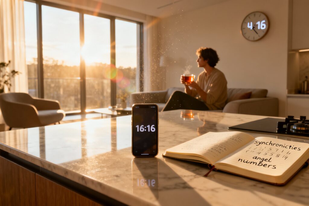 Illustration : 16h16 signification célibataire : message & interprétation