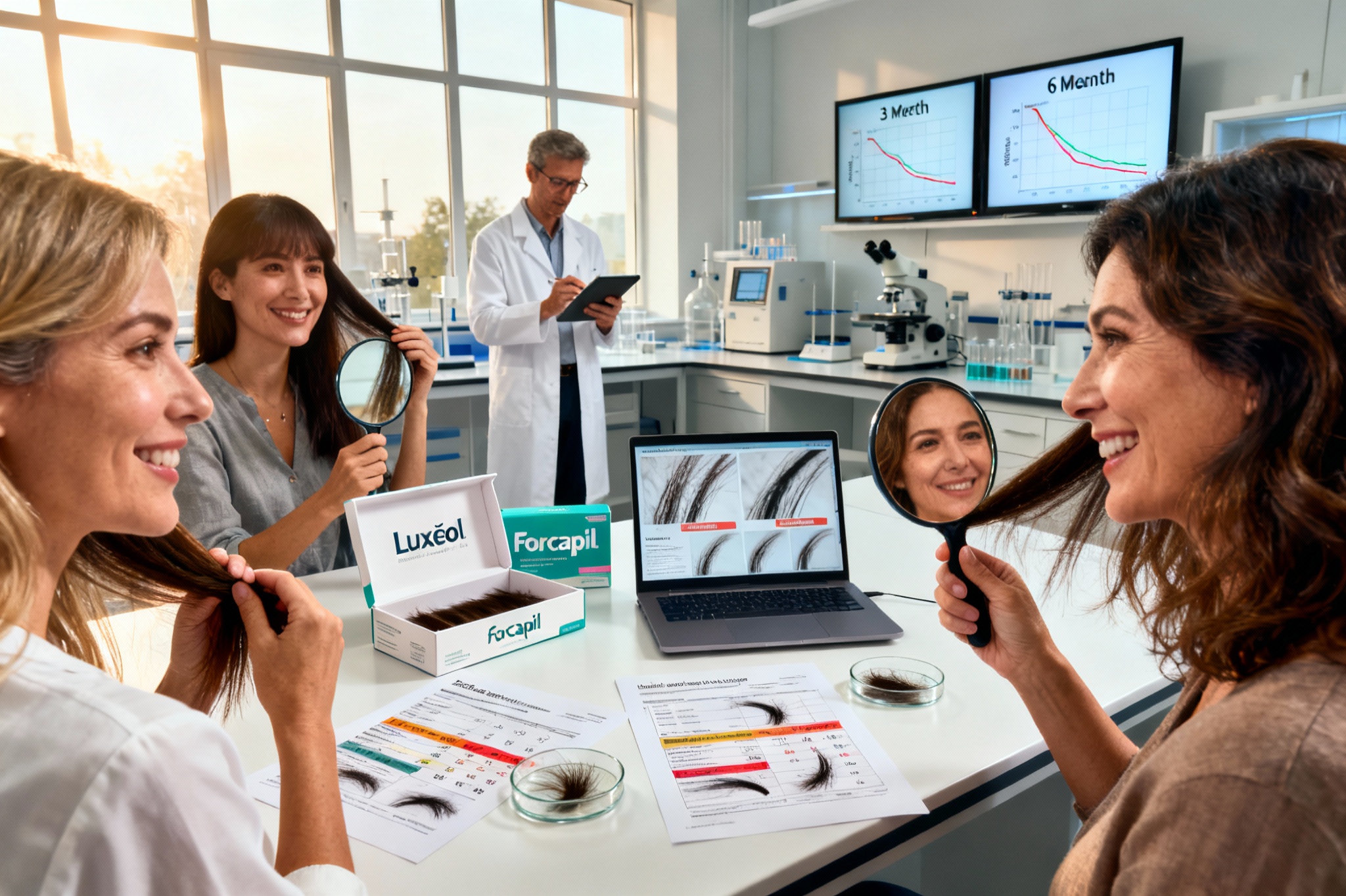 Illustration : Luxéol vs Forcapil : quel complément choisir pour vos cheveux ?