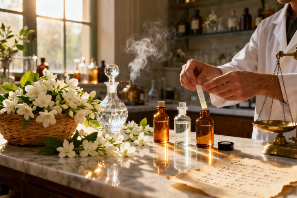 Illustration : Parfum au Jasmin : guide complet des fragrances florales 2024