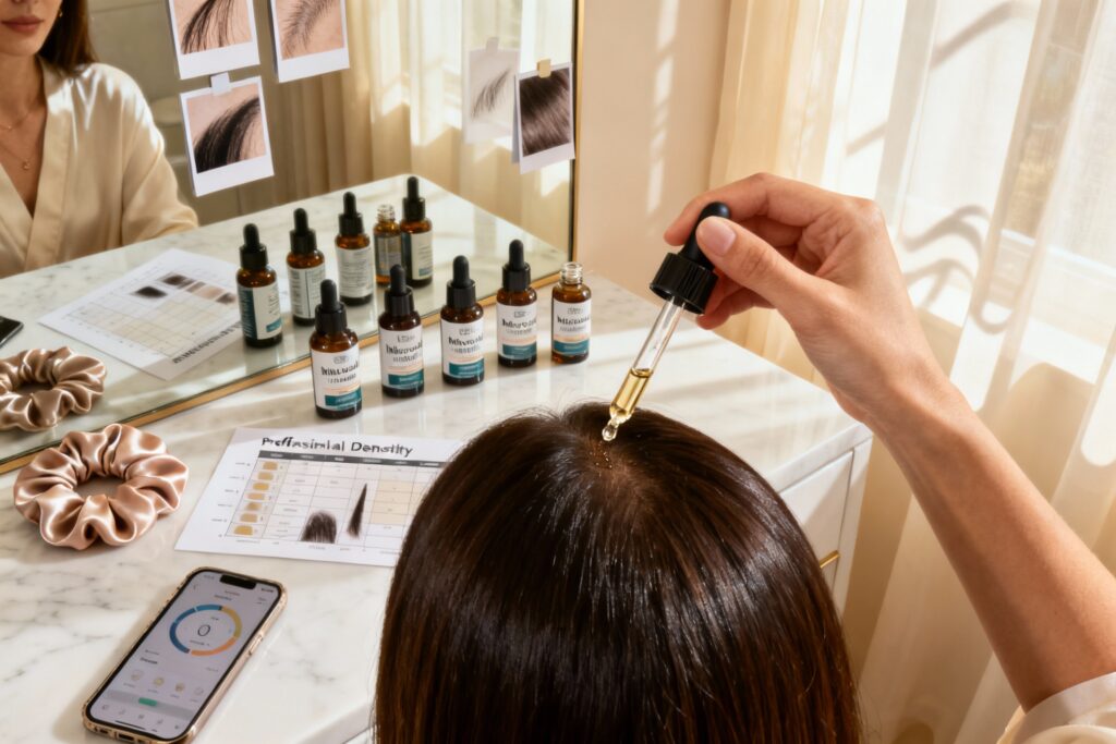 Illustration : Minoxidil : Avis, Efficacité et Résultats pour les Cheveux