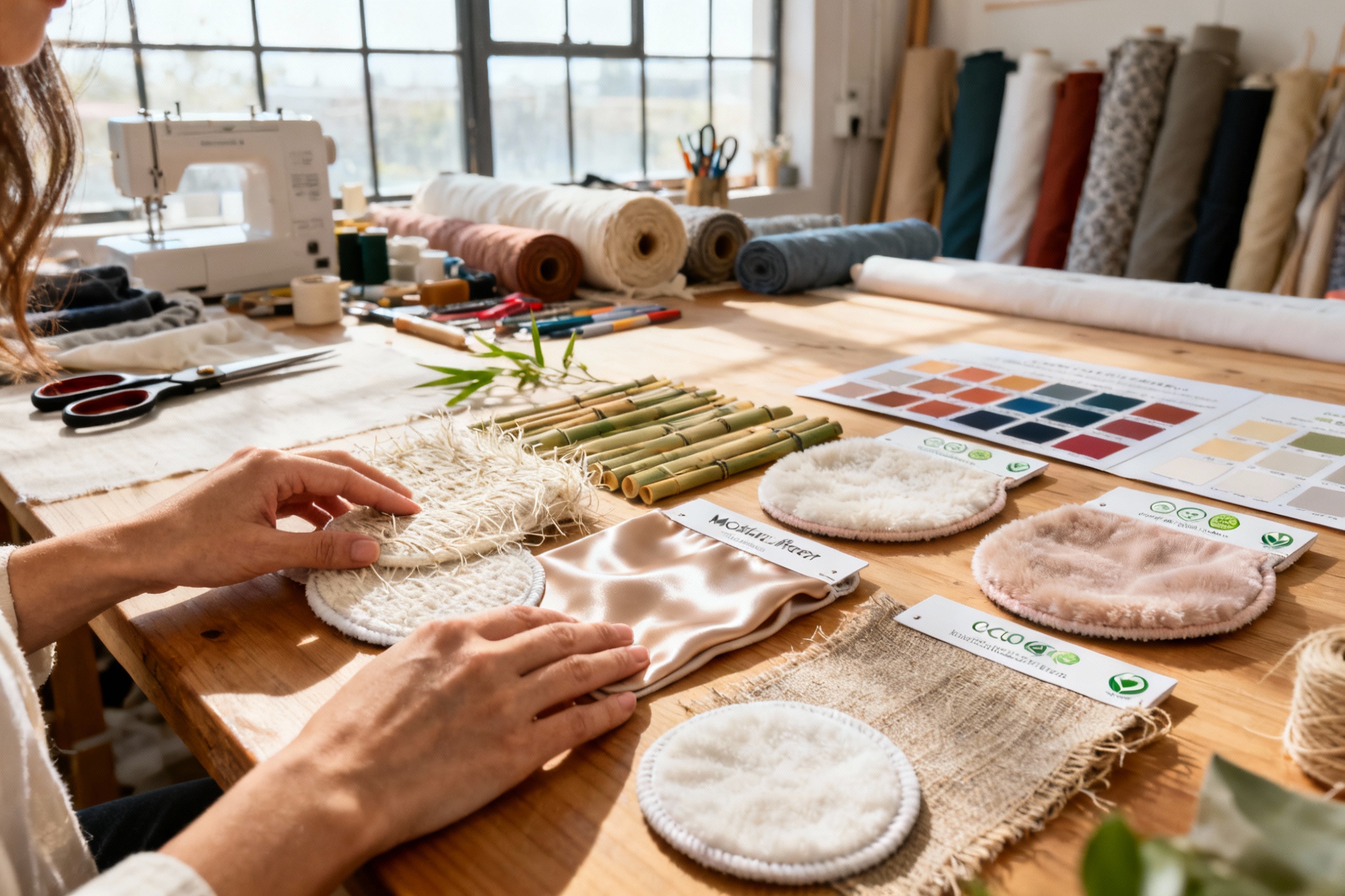 Illustration : Lingettes démaquillantes lavables : une autre façon de prendre soin de sa peau… et de la planète