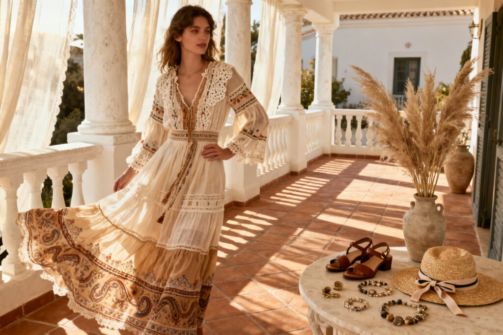 Illustration : Robe bohème chic : comment porter ce style avec élégance